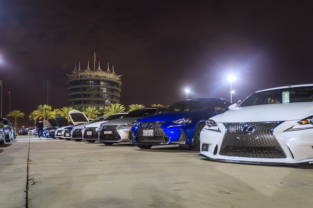 Ebrahim K. Kanoo Welcomes Lexus Fan Clubs at Drag & Drift Night Manama, 20 February 2019: Ebrahim K. Kanoo hosted the Lexus GS and Lexus IS fan clubs at the popular Drag & Drift nights at the Bahrain International Circuit (BIC). Members of both clubs were welcomed at the event with hospitality and challenging competitions as well as the chance to experience their cars on the world renowned drag strip. The all new Lexus ES and IS were available for guests to test drive and the sporty F-sport versions of bot